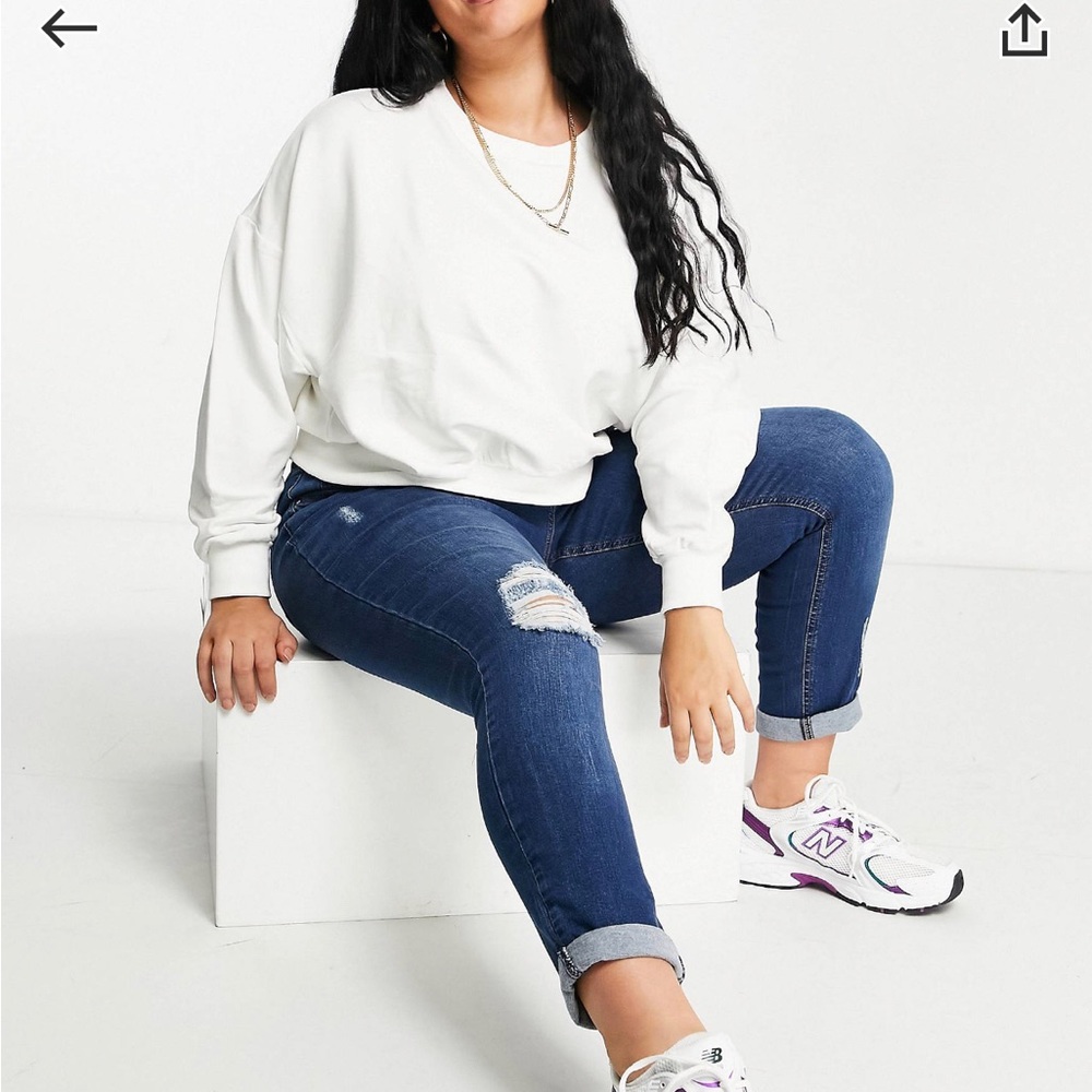 ASOS Ripped Mom Jeans
